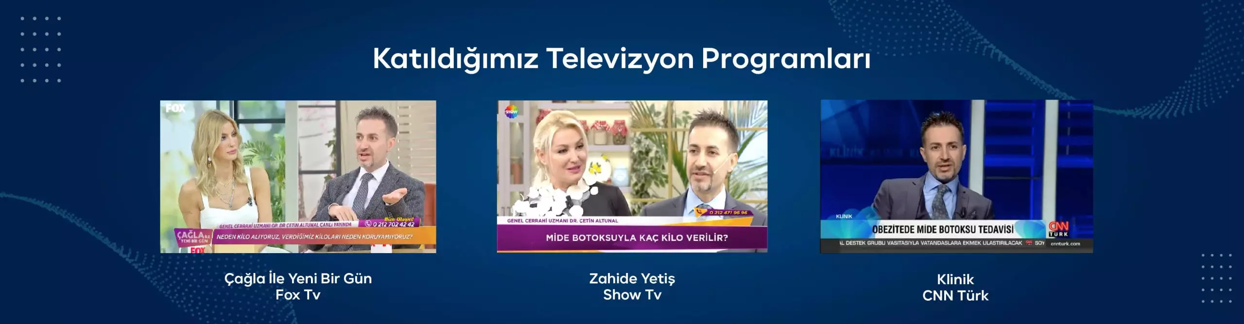 Katıldığım TV Programları